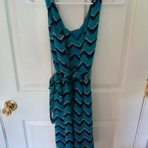 As You Wish blue teal and gold dress